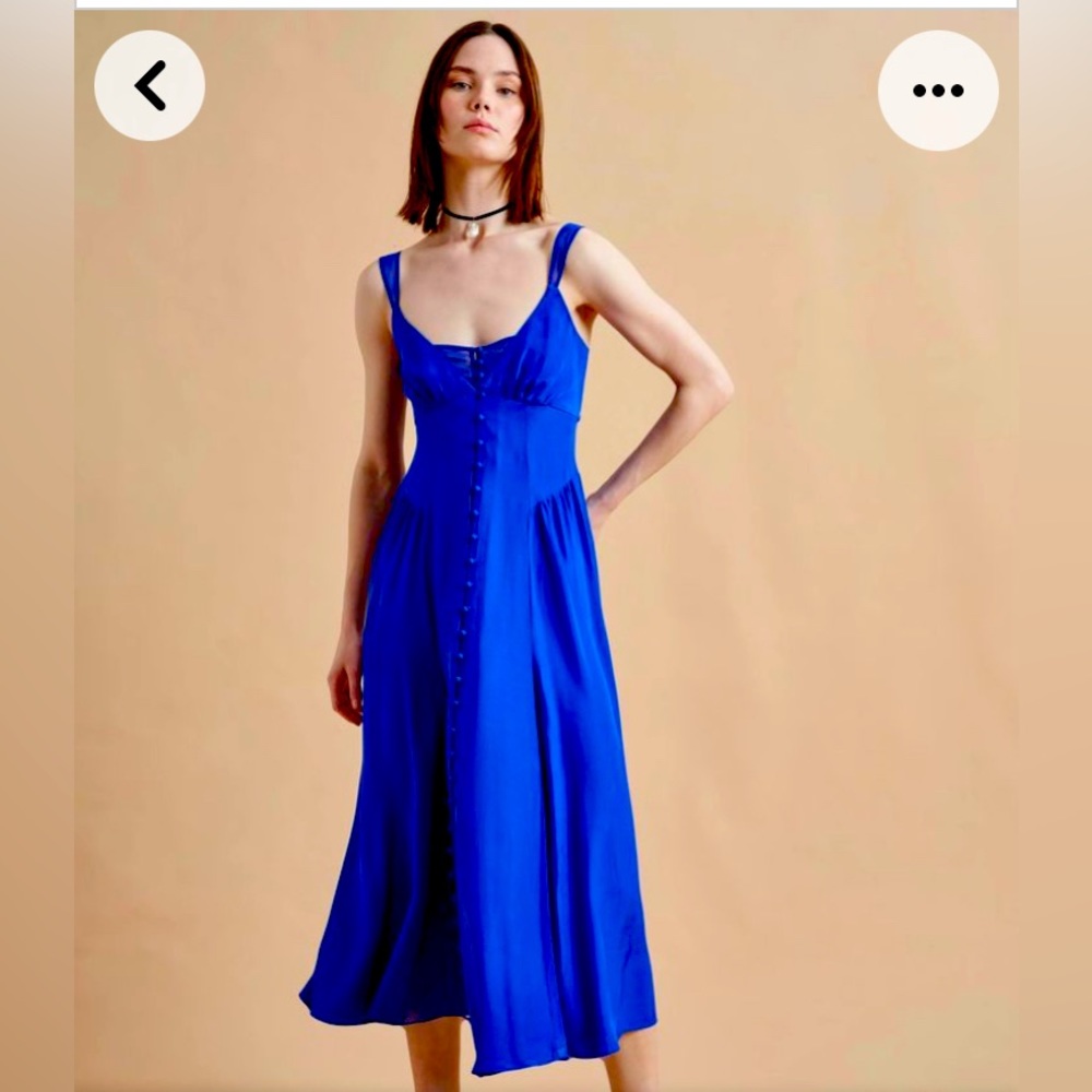 NWT La Ligne Paulina dress in Electric Blue XS